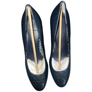 Tory Burch Navy Wedge Heels